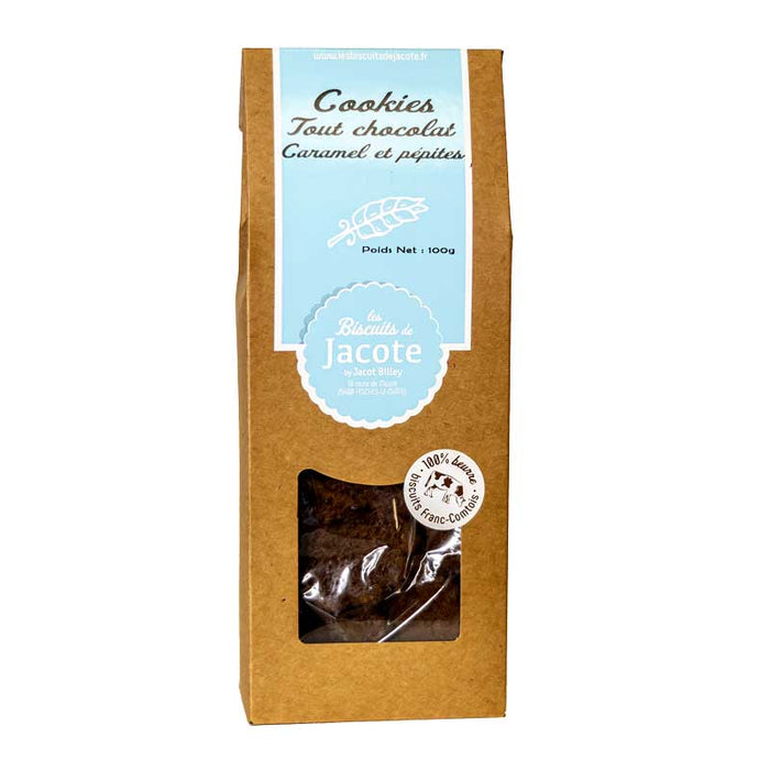 Cookies tout chocolat caramel et pépites